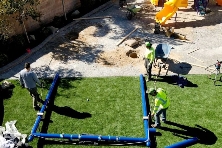 Commercial Irrigation Installation At A Park