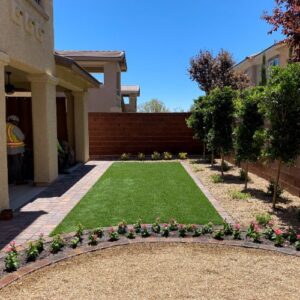 Artificial Grass Installed In A Las Vegas Backyard