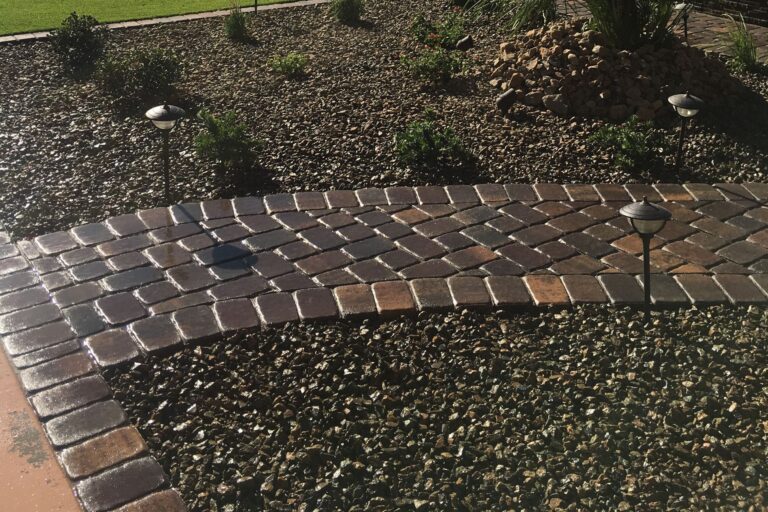 Paver Design &Amp; Installation 6 A Yard Landscaped With Rock.