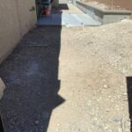 Side Yard And Pathway Before Green America